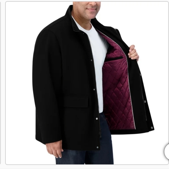 (5)Nautica Men's Wool Blend Coat - Picture 3 of 4